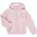 Guess Puhovke HOODED LS PADDED PUFFER W/ZIP Rožnata u
