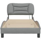  Okvir kreveta s LED-om bez madraca Hvar 80x200 cm od tkanine | Eponuda.com