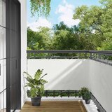  Balcony ekran Bijeli 75 x 200 cm PU prekriveni oksford alu | shoptok.hr