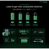 Patona SET 4x baterije AA/LR6 Li-Pol 2000mAh 1,5Vs sa USB-C punjenjem | Eponuda.com