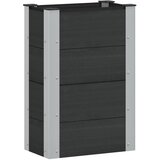  Povišena vrtna gredica Crna 50 x 30 x 72 cm | shoptok.hr