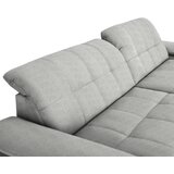 CARRYHOME KOTNA SEDEŽNA GARNITURA, tkanina platinaste barve | Shoptok.si