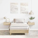 vidaXL posteljni okvir brez ležišča Sonoma hrast 90x190 cm | Shoptok.si