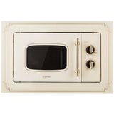 Klarstein Victoria 20, ugradbena mikrovalna pećnica, 20 l, 800 W, roštilj: 1000 W, bjelokost | shoptok.hr