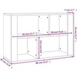  Komoda boja hrasta sonome 80x30x54 cm od konstruiranog drva | Eponuda.com
