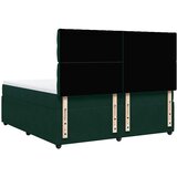  Krevet s oprugama i madracem tamnozeleni 200x200 cm baršunasti | shoptok.hr