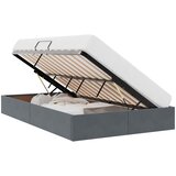  Otomanski krevet s pohranom Tamnosiva 120 x 190 cm Baršun | shoptok.hr