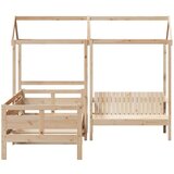 Dnevna postelja s klopjo in streho 90x190 cm trdna borovina | Shoptok.si
