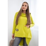Kesi Sweatshirt with a long back and kiwi hood Cijene