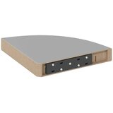  Plutajuće kutne police 4 kom sive 25 x 25 x 3,8 cm MDF | shoptok.hr