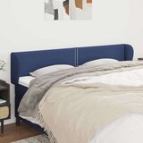  Vzglavje z ušesi modro 163x23x78/88 cm blago, (20953678) | Shoptok.si