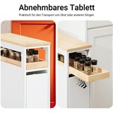 SoBuy kopalniški voziček nišna polica prostorsko varčen bela 20 cm, (5000009249) | Shoptok.si