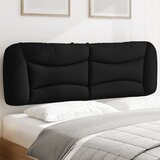 vidaXL Vzglavna stranica črna 160 cm blago Cene