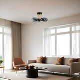 Opviq pablo 5 li siyah Füme Camlı avize blackfume chandelier Cene