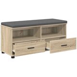  Klupa za hodnik s jastukom Sonoma hrast 100 x 38 x 46 cm | shoptok.hr