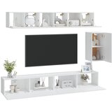  6-dijelni set TV ormarića bijeli od konstruiranog drva | shoptok.hr