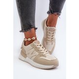 Boto Women's Beige Faux Leather Sneakers Kaimans | Shoptok.si
