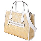 Guess Ručna torbica 'SILVANA' pijesak / bijela | shoptok.hr