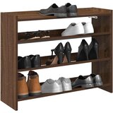 vidaXL Regal za čevlje rjav hrast 80x25x62 cm inženirski les Cene