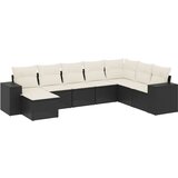  The Living Store Vrtna sedežna garnitura 8-delna z blazinami črn poli ratan - Vrtna Sedežna Garniture, (21447068) | Shoptok.si