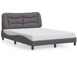  Okvir za krevet bez madraca Hvar sivi 140x200 cm od umjetne kože | shoptok.hr