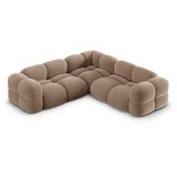 Cosmopolitan Design Smeđa baršunasti kutna garnitura Loretto – | shoptok.hr