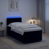  s box springom, madracem i LED-om Crna 100 x 200 cm | shoptok.hr