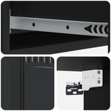 Stolna Stenska stranska miza Črna 87,5 x 34,5 x 17 cm Inženirski les, (5000232409) | Shoptok.si