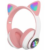 Venisymlis Brezžične Bluetooth slušalke Cat Ear z LED lučkami in mikrofonom – čez uho, (22102246) | Shoptok.si