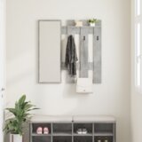  Vješalica za kapute na zidu Betonska siva 100 x 10 x 100 cm | shoptok.hr