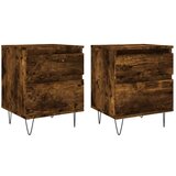  The Living Store Nočna omarica 2 kosa dimljen hrast 40x35x50 cm inženirski les - Nočna Omarica, (21452761) | Shoptok.si
