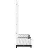  Vrtna žardinjera s rešetkom bijela 120x40x121,5 cm PP | shoptok.hr
