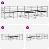  Set vanjskih sofa 7 kom. Prirodna Čvrsto drvo akacije | shoptok.hr