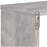  Stenske police kockaste 2 kosa betonsko sive 80x15x26,5 cm, (20765222) | Shoptok.si