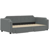  Dnevni krevet na razvlačenje tamnosivi 100 x 200 cm od tkanine | shoptok.hr