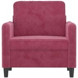  Fotelja crvena boja vina 60 cm baršunasta | shoptok.hr