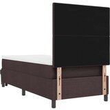  postelja z vzmetnico in klopjo temno rjava 90x190 cm tkanina, (22084070) | Shoptok.si