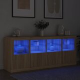  Komoda s LED svjetlima boja hrasta sonome 163x37x67 cm | Eponuda.com