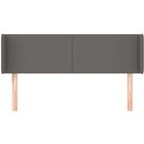  Uzglavlje s ušima sivi 147x16x78/88 cm od umjetne kože | shoptok.hr