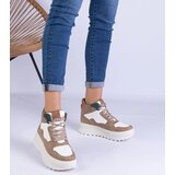 D/CEO marka niezdefiniowana Beige women's sports sneakers on a platform Sunline | ePonuda.com