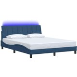  Okvir za krevet bez madraca plavi 160x200 cm od tkanine - Plava 160 x 200 cm | shoptok.hr