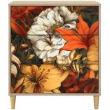  Komoda GENNEP Print ljiljana 66 x 36,5 x 75 cm Sonoma | shoptok.hr