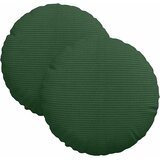  Jastučići za sjedenje 2 pcs Tamnozelena Ø30 x 13 cm | shoptok.hr