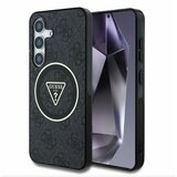 Guess IML 4G Glitter and Triangle Logo MagSafe Zadní Kryt pro Samsung Galaxy S25+ Black Ovitek za telefon Vijolična | Shoptok.si