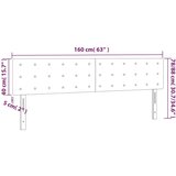  Uzglavlja 2 kom tamnosiva 80x5x78/88 cm baršunasta | shoptok.hr