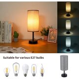  Brilagi - Stona lampa sa USB priključkom TABLON 1xE27/25W/230V crna/siva | Eponuda.com