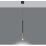  Sollux SL.0891 - Luster na sajli MOSAIC 1xG9/12W/230V crni/zlatni | Eponuda.com