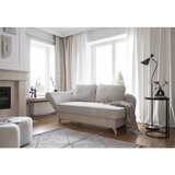 Miuform Bež ležalnik iz rebrastega žameta (levi kot) Chic Charlotte – | Shoptok.si
