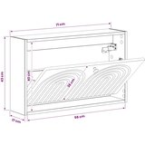 Ormar za cipele na zidu ALKMAAR 71 x 17 x 43 cm Siva Sonoma - Siva Sonoma | shoptok.hr