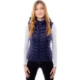 Glano Women's quilted vest - dark blue